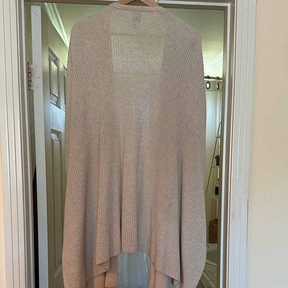 Halogen Light Beige Open Front Cardigan - Picture 3 of 3